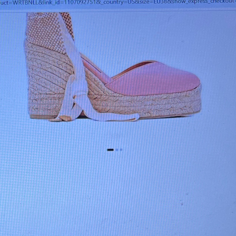 Castaner Chiara Women's Pink Espadrille Wedge Sandals